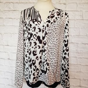 Cabi Animal Print  Pop over top